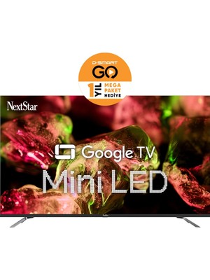 Nextstar YE-55IDG11  55" 140 Ekran Uydu Alıcılı 4K Ultra HD Google Smart MiniLED TV