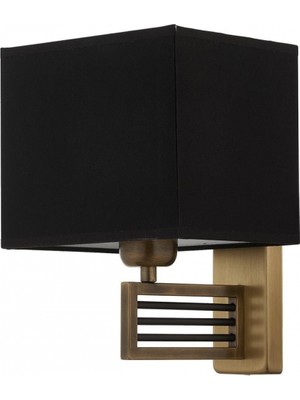 Avonni AP-9136-1EB Eskitme Boya Aplik E27 Metal Kumaş H: 25 Cm, Wxd: 20X21 cm