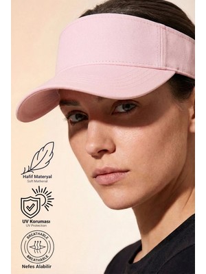 Verahed Arkası Ayarlanabilir Cırtlı Uzatmalı Üstü Açık Vizör Şapka Tenis Şapkası