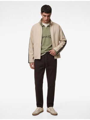 Koton Regular Fit Pamuklu Cepli Gabardin Beli Bağcıklı Pantolon