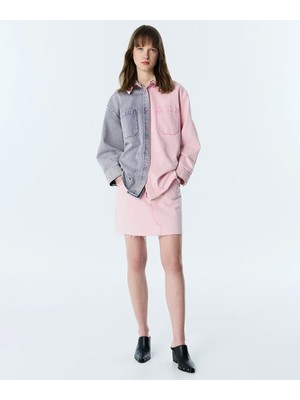 Twist Belden Bağlamalı Non Denim Etek TS1260004138033