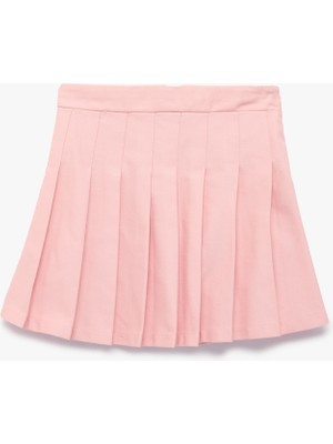 Koton Pamuklu Kalın Pileli Basic Mini Etek