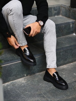 Serhat Özköroğlu LFR-F136-1 Acma Merdane Ayakkabı Siyah