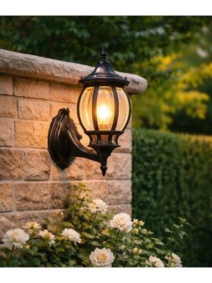 Lambax Sekizgen Konsollu Fener Bahçe Lamba Aydınlatma Armatürü