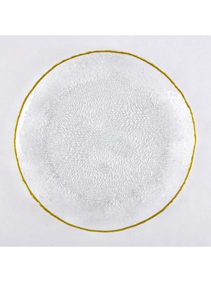 Qua Home Neva Gold Detaylı Servis Tabağı 28 cm