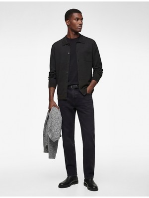 Koton Regular Fit Uzun Kollu Düğmeli Polo Yaka Triko Hırka