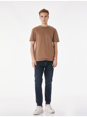 Koton Normal Bel Regular Fit Pamuklu Tapered Jean Pantolon - Joe Jean