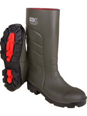 Polly Boot Galaxy Vega S4 Haki Çelik Burun Klasik Kadın Ayakkabı Kauçuk Tabanlı Model