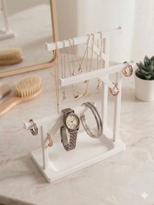 Baykuş Pazar 3 Katlı Takı ve Aksesuar Düzenleyici Stand