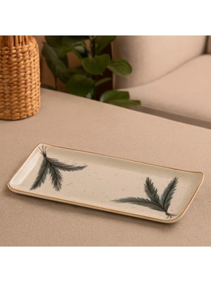 Qua Home Pelo Kaftan Tüyü Sunum Tabağı 35 cm