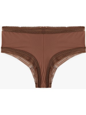 Koton Dantel Detaylı Yüksek Bel Hipster Külot