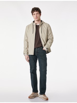 Koton Pamuklu Düz Paça Normal Bel Straight Fit Jean Pantolon - Mark Jean