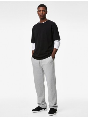 Koton Şardonlu Cepli Rahat Kalıp Beli Bağcıklı Eşofman Altı