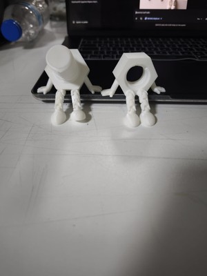 Baykuş Pazar Endüstriyel Temalı Artiküle Vida & Somun Figür Seti - 2'li Masaüstü Dekoru