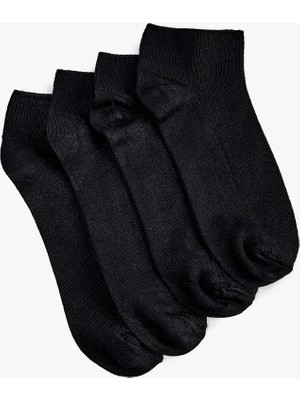Koton 4'lü Viskon Bambu Patik Çorap Seti