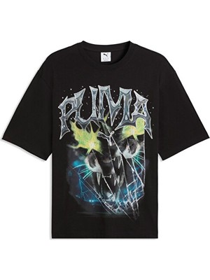 Puma Graphic Tee Erkek Günlük Tişört 63566501 Siyah