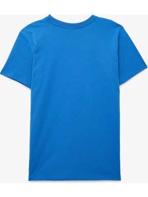 Koton Baskılı Kısa Kollu Bisiklet Yaka Pamuklu Tişört