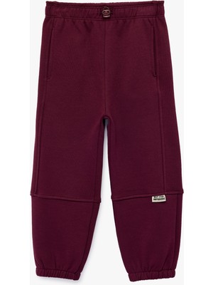 Koton Şardonlu Pamuklu Beli Lastikli Oversize Jogger Eşofman Altı