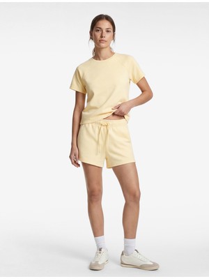 Koton Rahat Kalıp Kısa Kollu Bisiklet Yaka Viskon Karışımlı Spor Tişört