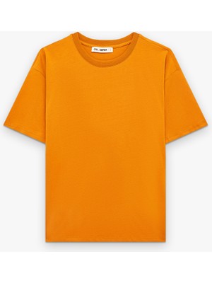 Koton Rahat Kalıp Kısa Kollu Bisiklet Yaka Pamuklu Basic Tişört