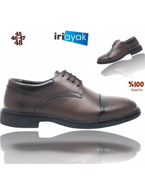 ’’büyük Numara Hakiki Deri 45-48 / Rahat Taban Casual Ayakkabı / Erkek - Günlük Kullanıma Uygun’’