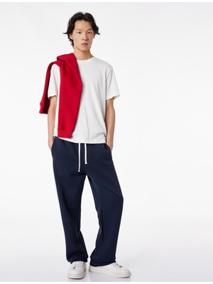 Koton Renk Bloklu Cepli Şardonlu Beli Bağcıklı Eşofman Altı