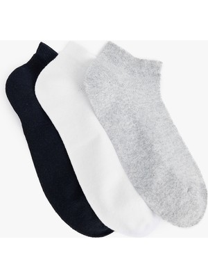 Koton 3'lü Basic Patik Çorap Seti