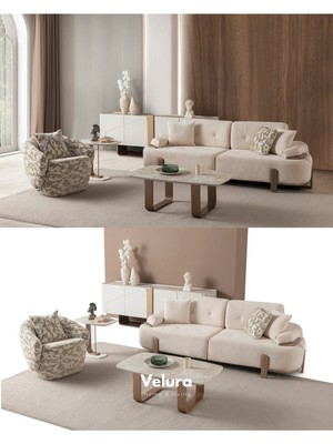 Velura Home & Living Aras 3+1 Koltuk Takımı & Oturma Grubu