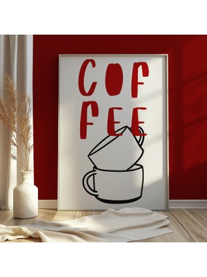 Des Vu Print Coffee Kahve Köşesi Espresso Çerçevesiz Poster