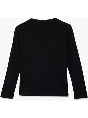 Koton Modal Karışımlı Uzun Kollu Dik Yaka Basic Tişört