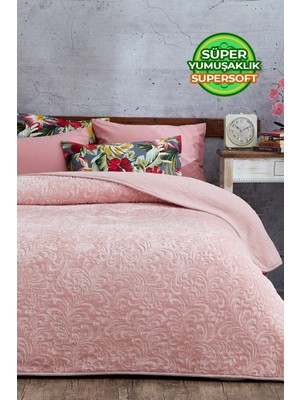 Evlen Home Collection Embos Baskılı Pamela Kalın Tek Kişilik Battaniye 180 x 220 cm