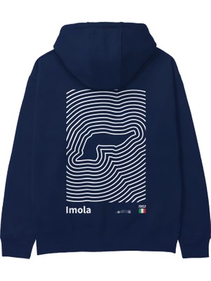 The Lucid Lab Imola Circuit Artwork Hoodie - Lacivert