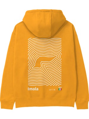 The Lucid Lab Imola Circuit Artwork Hoodie - Turuncu