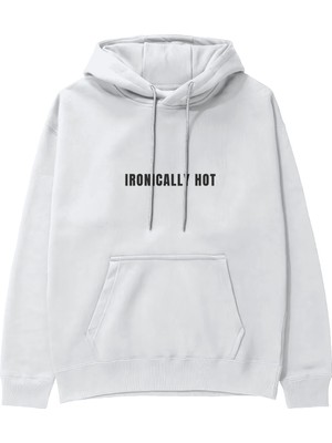 The Lucid Lab Ironically Hot Hoodie - Beyaz