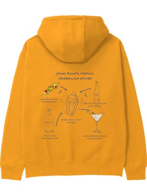 The Lucid Lab James Bond's Martini Hoodie - Turuncu