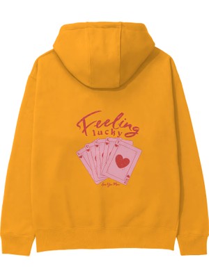 The Lucid Lab Feeling Lucky Hoodie - Turuncu