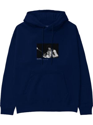The Lucid Lab Jimi Hendrix Falkoner Centret Copenhagen 1969 Hoodie - Lacivert
