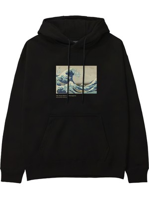 The Lucid Lab Kanagawa Oki Nami Ura Hoodie - Siyah