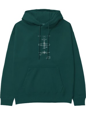 The Lucid Lab F4U Corsair Hoodie - Koyu Yeşil