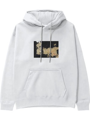 The Lucid Lab Game Of Thrones Map Hoodie - Beyaz