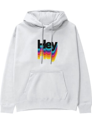 The Lucid Lab Hey Hoodie - Beyaz