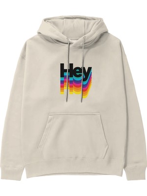 The Lucid Lab Hey Hoodie - Krem