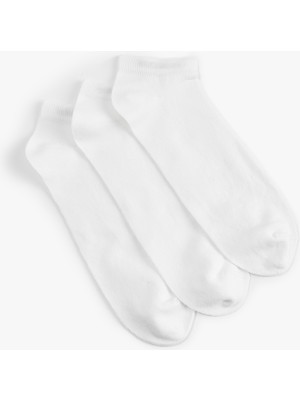 Koton 3'lü Basic Pamuklu Patik Çorap Seti