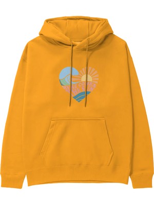 The Lucid Lab Here Comes The Sun Hoodie - Turuncu