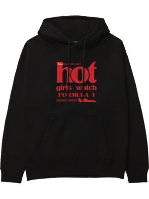 The Lucid Lab Hot Girls Watch Formula 1 Hoodie - Siyah