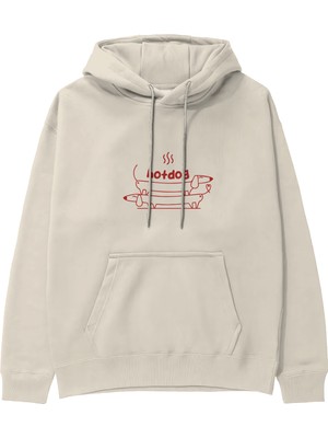 The Lucid Lab Hotdog Hoodie - Krem