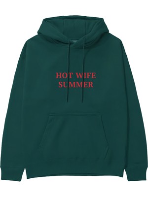 The Lucid Lab Hot Wife Summer Hoodie - Koyu Yeşil