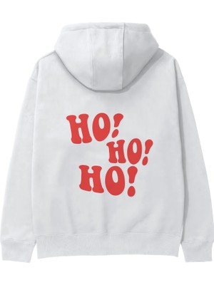 The Lucid Lab Ho Ho Ho Hoodie - Beyaz