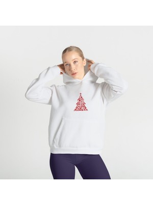 The Lucid Lab Iconic Christmas Tree Hoodie - Beyaz