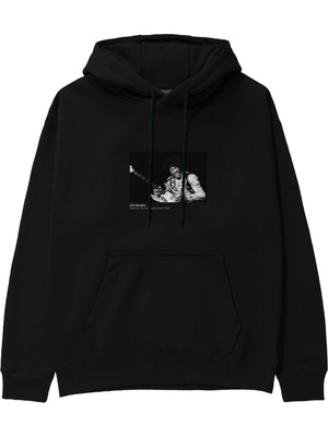 The Lucid Lab Jimi Hendrix Falkoner Centret Copenhagen 1969 Hoodie - Siyah